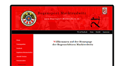 Desktop Screenshot of bogensport-marktredwitz.de