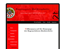 Tablet Screenshot of bogensport-marktredwitz.de